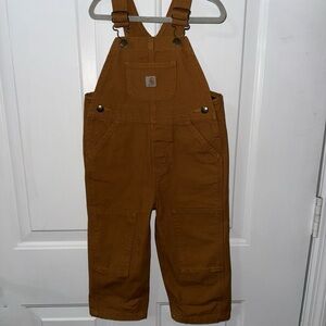 Carhartt Kids Overalls in Rich Tan